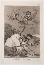 Caprichos:  All Will Fall. Francisco de Goya (Spanish, 1746-1828). Etching and aquatint