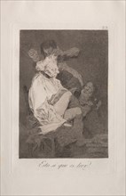 Caprichos:  That Certainly is Being Able to Read. Francisco de Goya (Spanish, 1746-1828). Etching