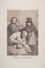 Caprichos:  Why Hide Them?. Francisco de Goya (Spanish, 1746-1828). Etching and aquatint