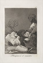 Caprichos:  A Gift for the Master. Francisco de Goya (Spanish, 1746-1828). Etching and aquatint