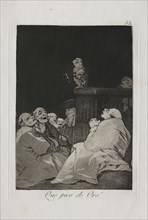 Caprichos:  What a Golden Beak!. Francisco de Goya (Spanish, 1746-1828). Etching and aquatint
