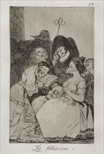 Caprichos:  The Filiation. Francisco de Goya (Spanish, 1746-1828). Etching and aquatint