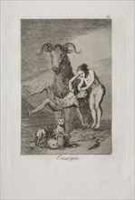Caprichos:  Trials. Francisco de Goya (Spanish, 1746-1828). Etching and aquatint
