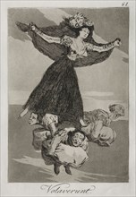 Caprichos:  They Have Flown. Francisco de Goya (Spanish, 1746-1828). Etching and aquatint