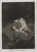 Caprices:  Who Would Have Thought It!. Francisco de Goya (Spanish, 1746-1828). Etching and aquatint