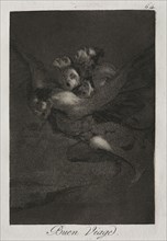 Caprichos:  Bon Voyage!. Francisco de Goya (Spanish, 1746-1828). Etching and aquatint