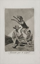 Caprichos:  Wait Till You've Been Anointed. Francisco de Goya (Spanish, 1746-1828). Etching and