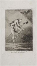 Caprichos:  Pretty Teacher!. Francisco de Goya (Spanish, 1746-1828). Etching and aquatint