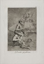 2027: Caprichos:  Devout Profession. Francisco de Goya (Spanish, 1746-1828). Etching and aquatint