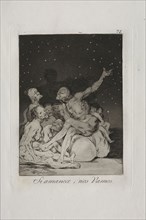 Caprichos:  When Day Breaks We Will Be Off. Francisco de Goya (Spanish, 1746-1828). Etching and