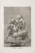 Caprichos:  What One Does to Another. Francisco de Goya (Spanish, 1746-1828). Etching and aquatint