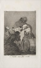 Caprichos:  No One has Seen Us. Francisco de Goya (Spanish, 1746-1828). Etching and aquatint