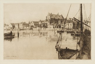 Dordrecht, 1885. Charles Adams Platt (American, 1861-1933). Etching