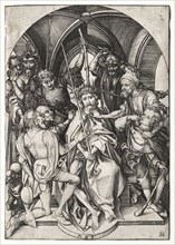 Christ Crowned with Thorns. Martin Schongauer (German, c.1450-1491). Engraving