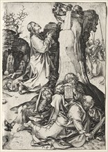 Christ on the Mount of Olives. Martin Schongauer (German, c.1450-1491). Engraving