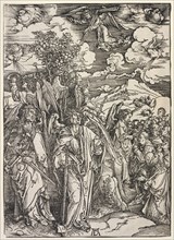 Revelation of St. John: Four Angels Holding up the Winds, 1511. Albrecht Dürer (German, 1471-1528).