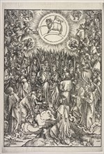 Revelation of St. John: The Adoration of the Lamb, 1511. Albrecht Dürer (German, 1471-1528).