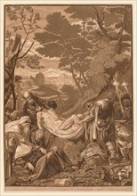 Venetian Set: Entombment of Christ, 1739-43. John Baptist Jackson (British, 1701-c. 1780).