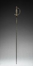 Child's Sword, c 1780. France, Paris, 18th century. Stainless steel, silver and brass wire inlay;