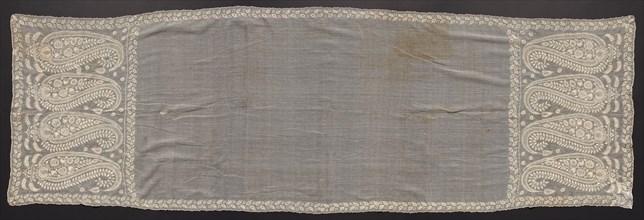 Embroidered Scarf, early 1800s. Madeira, early 19th century. Embroidery; average: 274.3 x 91.5 cm