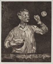 The Boy with soap bubbles. Edouard Manet (French, 1832-1883). Etching