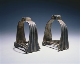 Stirrup, c. 1525 - 1550. Germany, 16th century. Steel with black paint; overall: 7.6 x 14 cm (3 x 5