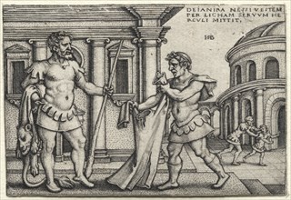 The Labors of Hercules: Hercules Receiving the Garment Steeped in Nessus's Blood, 1542. Hans Sebald