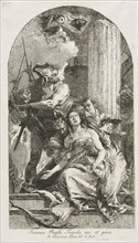 Martyrdom of St. Agatha. Giovanni Domenico Tiepolo (Italian, 1727-1804). Etching