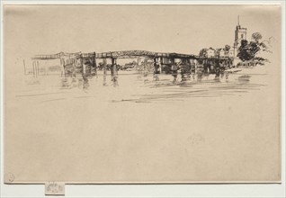 The Little Putney, No. 1. James McNeill Whistler (American, 1834-1903). Etching