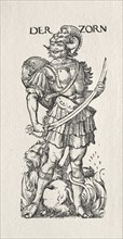 The Seven Vices:  Wrath. Hans Burgkmair (German, 1473-1531). Woodcut