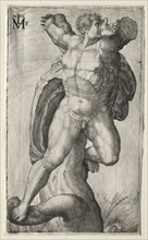 L'Homme Crucific, 1550. Melchior Lorichs (German, 1527-aft 1594), after Michelangelo Buonarroti
