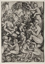 The Two Mothers. Hans Baldung (German, 1484/85-1545). Woodcut