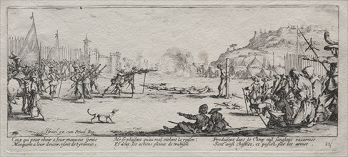 The Large Miseries of War:  The Firing Squad, 1633. Jacques Callot (French, 1592-1635). Etching