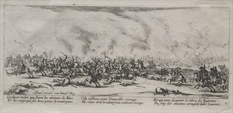 The Large Miseries of War:  The Battle, 1633. Jacques Callot (French, 1592-1635). Etching