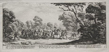 The Miseries of War:  Arrest of Malefactors, 1633. Jacques Callot (French, 1592-1635). Etching