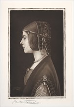 Beatrice D'Este, 19th-20th century. Samuel Arlent-Edwards (American, 1862-1938). Mezzotint