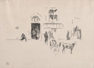 The Gaiety Stage Door, 1879. James McNeill Whistler (American, 1834-1903). Lithograph