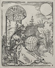 Ptolemaeus mit dem Himmelsglobus, 1504. Albrecht Dürer (German, 1471-1528). Woodcut