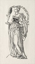 Seven Virtues:  Prudence. Hans Burgkmair (German, 1473-1531). Woodcut