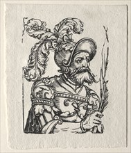 Tyrants of the Old Testament:  Saul. Georg Pencz (German, c. 1500-1550). Woodcut