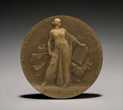 Poincarè Medal (reverse), 1900s. Léon Julien Deschamps (French, 1860-1928). Bronze; diameter: 7 cm