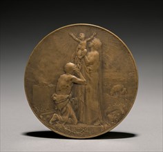Medal (obverse), 1800s. Jules Dupré (French, 1811-1889). Bronze; diameter: 7.4 cm (2 15/16 in.).