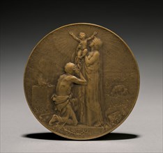 Medal (obverse), 1800s. Jules Dupré (French, 1811-1889). Bronze; diameter: 7.4 cm (2 15/16 in.).