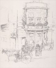 Back of The Gaiety Theatre. James McNeill Whistler (American, 1834-1903). Lithograph