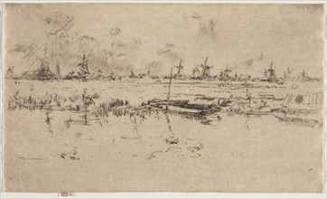 Zaandam. James McNeill Whistler (American, 1834-1903). Etching