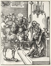 Martyrdom of St. Thomas. Lucas Cranach (German, 1472-1553). Woodcut
