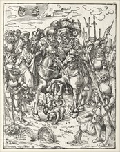 Martyrdom of St. Matthew. Lucas Cranach (German, 1472-1553). Woodcut