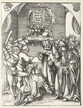 Martyrdom of St. Judas Thaddeus. Lucas Cranach (German, 1472-1553). Woodcut