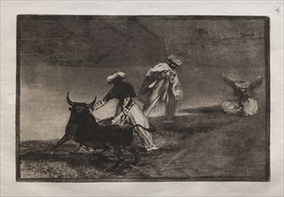 Bullfights:  They Play Another with the Cape in an Enclosure, 1876. Francisco de Goya (Spanish,