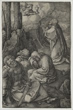 The Passion: The Agony in the Garden, 1521. Lucas van Leyden (Dutch, 1494-1533). Engraving